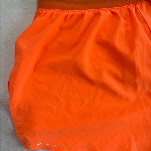 Lululemon Athletica Bright Orange Athletic Shorts - Picture 3 of 5
